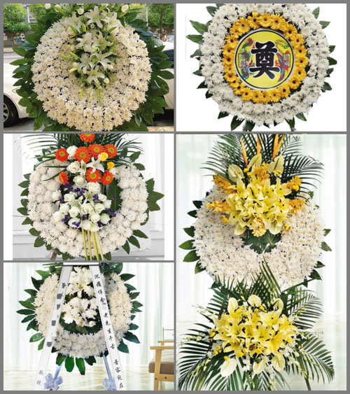 广东梅州市五华县龙村镇登畲村花圈速递