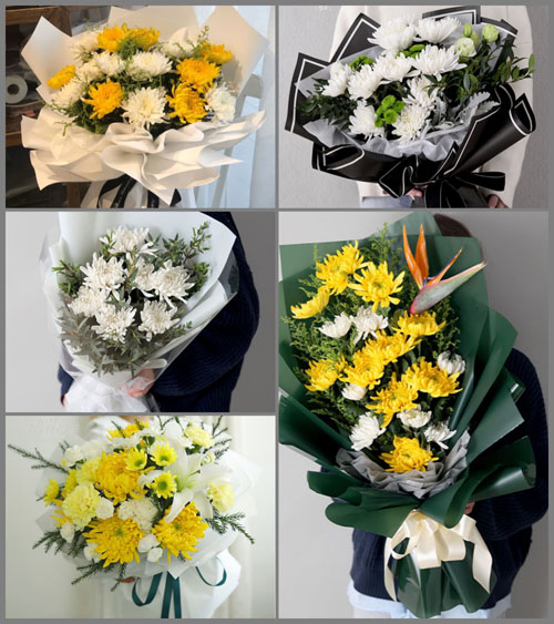 广东梅州市五华县龙村镇登畲村白事花束代送